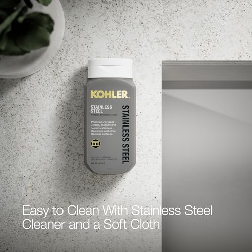 KOHLER Task™ 27" Top-/Undermount Workstation Stainless Steel Kitchen Sink, Includes Accessories, 1 Faucet Hole, Single Bowl Kitchen Sinks, K-80086-1PC-NA thumbnail 5