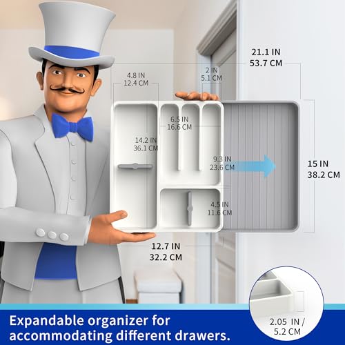 MR.SIGA Expandable Silverware Organizer - Image 2