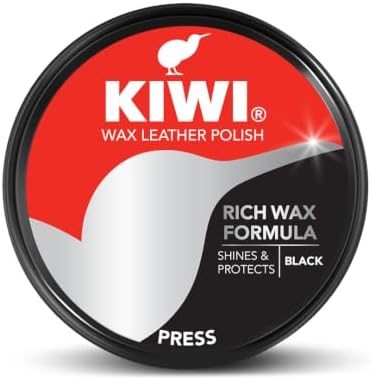 Kiwi Wax Shoe Polish | Renews and Protects Leather | For Black Leather (40 gm)