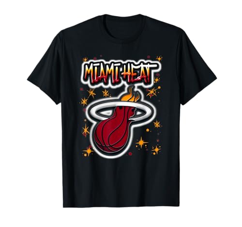NBA Miami Heat Airbrush Logo T-Shirt