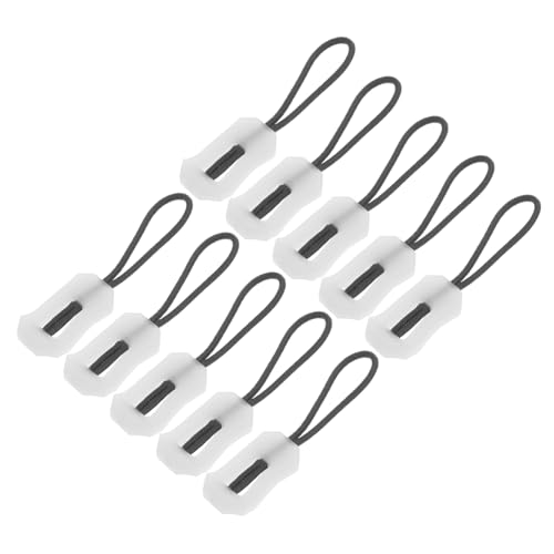 IWOWHERO Zipper Pull Cord Ends 10 Pack DIY Zipper Pull Tab Glow Dark for Backpacks Coats Luggage Fine Craftsmanship