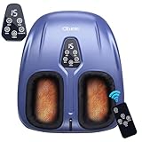 Ohiele Foot Massager with Heat, Shiatsu Deep Kneading Foot Massager, Plantar Fasciitis Massager, and Heat for Plantar Fasciitis, Neuropathy, Suitable for Women Men, Fits Up to 13 (Blue,Corded)