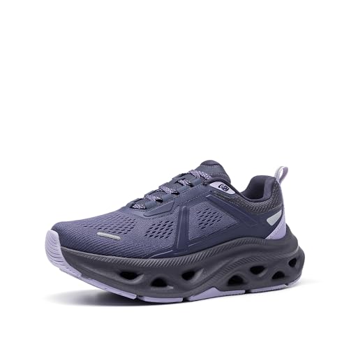 NORTIV 8 Women's Comfortable Walking Shoes Running Tennis MovePropel Athletic Gym Workout Jogging Fashion Sneakers 7.5 Dark Purple