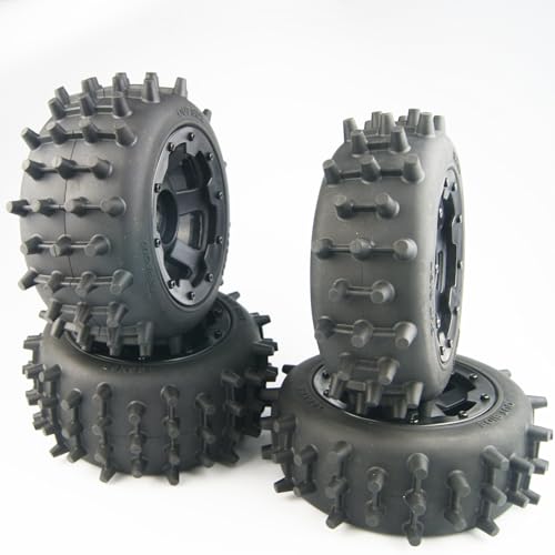 TITRACING Strong Knobby Digger Tires Wheels for Rovan HPI Baja 5B 5T 5SC King Motor Losi DBXL 5ive T