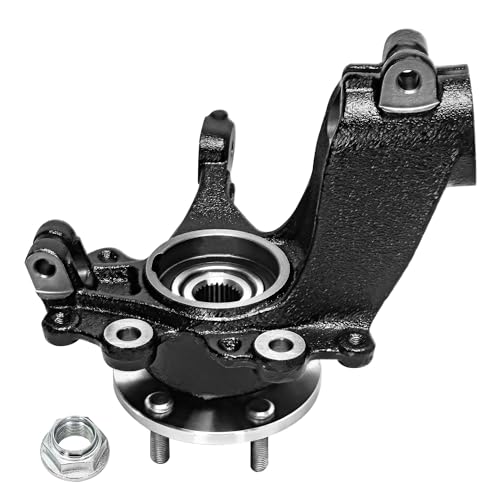 Image of Detroit Axle - Front Steering Knuckles w /Wheel Hub Bearings Struts w /Coil Springs Replacement for 2013-2018 Ford Focus 2.0L