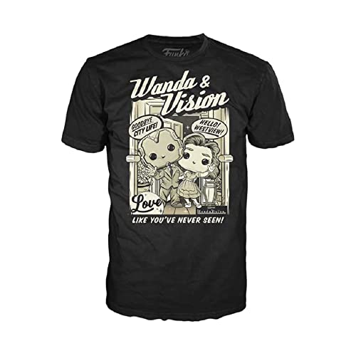 Funko Tees: : WandaVision, Wandavision, Finale Outfit, Small, (S), Marvel, T-Shirt, Clothes, Gift Idea