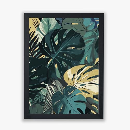 Art botanique tropical avec cadre grand format Jungle Forms I