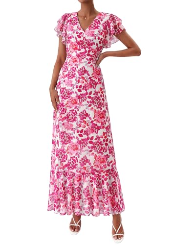 Image of PRETTYGARDEN Womens Summer Boho Floral Maxi Dress