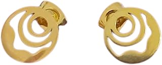 اقراط من ستانلس ستيل مطلي بالذهب لايسبب الحساسية للمناسبات والهدايا اكسسوار