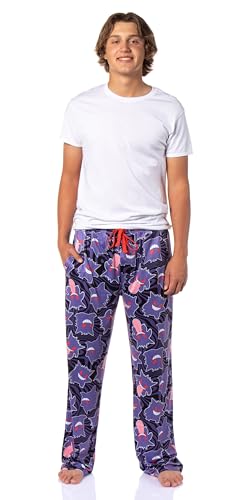 Mad Engine Pokemon Pajama Pants Adult AOP Gengar Swirl Ghost-Type Loungewear Sleep Adjustable Waistband PJ Men Women2