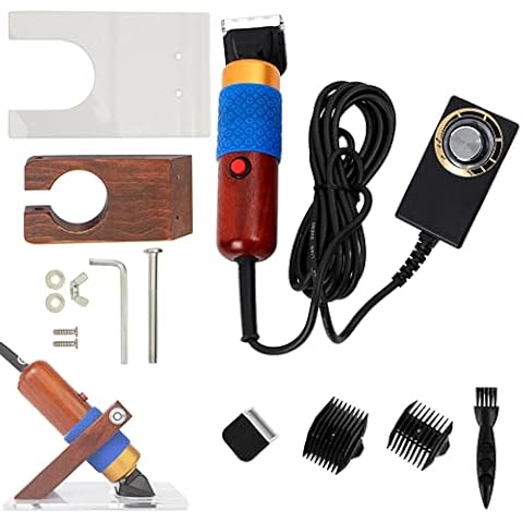 APENCHREN Tufting Mat Clippers Kit with Shearing Guide & 2 Movable Comb, 6 Adjustable Speed, Trimming More Smooth Cover