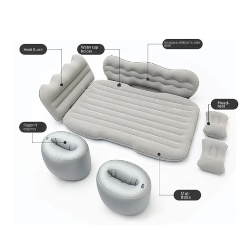 LGZFC Car Double Air Bed Portable Car Sleeping Inflatable Mattress Flocked Camping Mattress with Two Air Pillows, for Smart EQ Fortwo Forfour 453 451 452 450 454 Roadster,C Blue LGZFC Car Double Air Bed Portable Car Sleeping Inflatable Mattress Flocked Camping Mattress with Two Air Pillows, for Smart EQ Fortwo Forfour 453 451 452 450 454 Roadster,C Blue