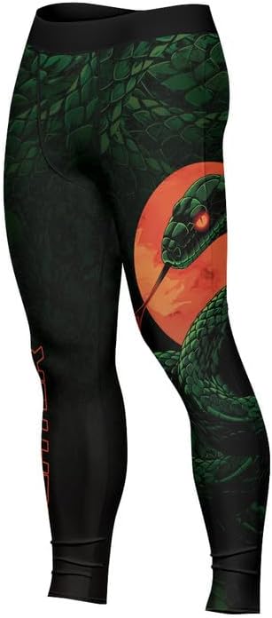Predators Jiu Jitsu Compression Spats Men's Legging for Sports MMA BJJ Workout Wrestling