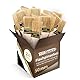 ToolSpace Pinselset Flachpinsel Set 24er Borstenpinsel 50 mm Flachpinsel-Set Naturborsten Pinsel Holz Griff Lackierpinsel Malerpinsel Lasurpinsel Streichen Wänden Malerbedarf Wandfarbe Streichpinsel