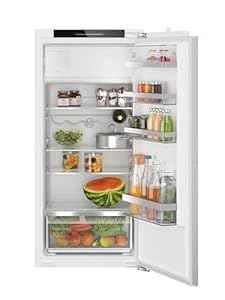 Bosch KIL42ADD1 Serie 6 Einbau-Kühlschrank mit Gefrierfach, 122, 5 x 56 cm Nische, 172 L Kühlen & 15 L Gefrieren, Made in Germany, VitaFresh XXL, Extra Leise, Flachscharnier mit Softeinzug