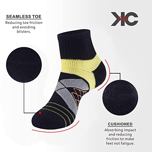 Arch Support Socks - Light Compression Cushioned 4-Pack for Men & Women4