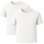 Style Lockers® Pack of 2 Mens Thermal Short Sleeve Base Layer Top - Adults Winter Ski Inner Vest Warm Underwear T-Shirts - Quick Dry Undershirt for Outdoor Sports Running White Large