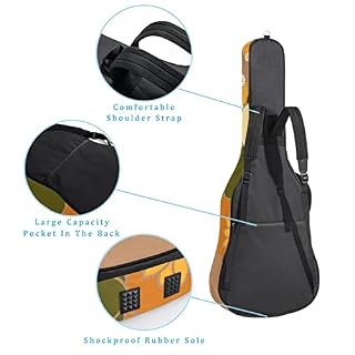 Housse de protection épaisse en éponge imperméable pour guitare acoustique, électrique, basse, guitare classique… - Les Beatles, Paul McCartney, John Lennon, RIngo Starr, George Harrison Housse de protection épaisse en éponge imperméable pour guitare acoustique, électrique, basse, guitare classique… – Image 3