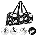 White Sheep Cute Animal Travel Duffel Bag Large Weekender Overnight Bag Fashion Sports Gym Bags