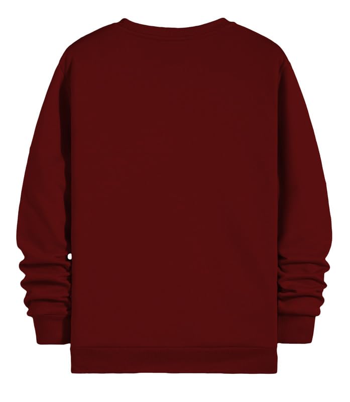 Image of Women's Cotton Stretchable Full Sleeves Sweatshirt Regular Fit, Round Neck Casual Winterwear for Boys and WOMs L318 SV