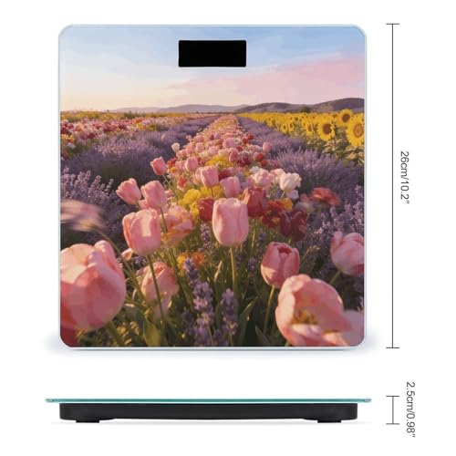Báscula digital de baño con plataforma de vidrio templado miniatura 2