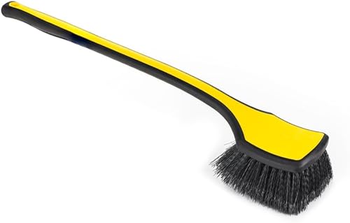 Miniatura 12 de Detail Factory - Cepillo para aleta - Mango ergonómico ProGrip, cerdas sintéticas rígidas, diseño ergonómico, limpie sus taladros de rueda con Rojo