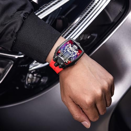 FEICE Watches for Men Automatic Skeleton Watch Waterproof Sapphire Crystal Japanese Movement Supercar Wristwatch Anti Shock Business Tourbillon FM666
