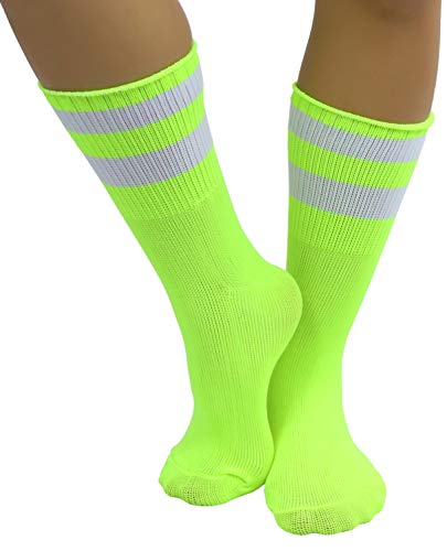 Image of ToBeInStyle Women's Acrylic Ankle Hi With Double Stripe Top Crew Fun Athletic Socks