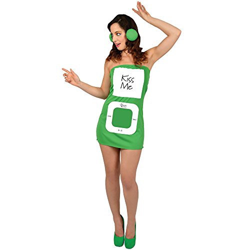 Morphsuits Women's Morphcostume Co Adult Female Funny Mp3 Playa Group Costume, Green/White, Medium