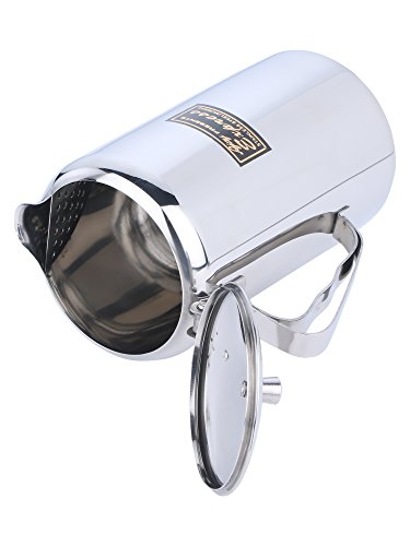 Ajay Steel Stainless Steel Water Jug with Hinged Lid, Mirror Finish, 1500 ML, Tableware - Image 4