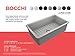 BOCCHI Sotto Dual-Mount Fireclay 32 in. Single Bowl Kitchen Sink with Protective Bottom Grid and Strainer in Matte Gray
