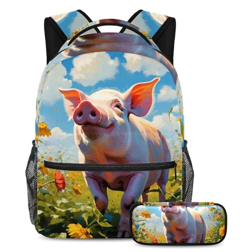 Trousse à crayons et sac à dos cochon pour résoudre le manque de rangement scolaire