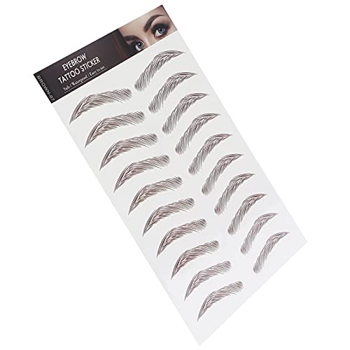 Eyebrow Transfers Stickers for Women & Girls -, Lasting, Peel-Off False Eyebrows in BROWN-07, Look Makeup Solution - Image 2