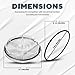 Replacement 357151 Pump Lid with O-Ring – Pool Pump Lid Replacement for Pentair Whisperflo, IntelliFlo VS, VS 3050, VF, VST and VS+SVRS high performance pumps – See-Through Clear Pool Pump Cover Lid