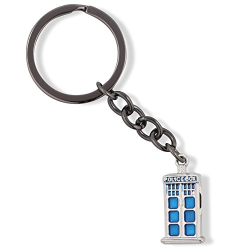 Emerald Park Jewelry Police Box Keychain | for Fans of The Popular TV Series Gift for Men Women Boys Girls Police Decor Call Box Policeman Box - Hypoallergenic