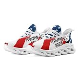 Mens Sneakers Mens Comfortable Shoes, Mens 2024 Shoes Running Sneaker Men, Mens US American Patriotic Anti Biden Shoes, American Flag Mens Shoes White