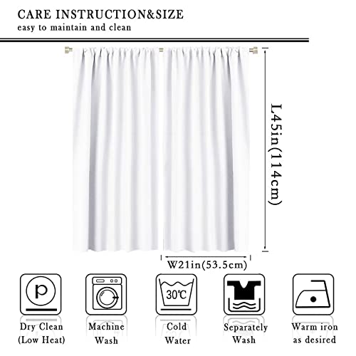 Music Note Curtains Rod Pocket Musical Fantasy Vintage Art Rustic Black And White Window Drapes 2 Panel Set For Bedroom Living Room Decor 42X45In #TOP6