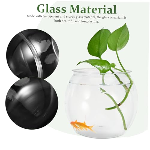 Mini bol à poisson en plastique rouge UKCOCO pour décoration - 6