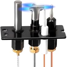 Hiorucet 4021-736 Natural Gas NG Pilot Assembly Kits for Heatilator, Heat N Glo, Quadrafire Fireplaces Parts, Heat N Glo 485-510A Pilot Assembly with Thermocouple, Thermopile and Pilot Tubing.