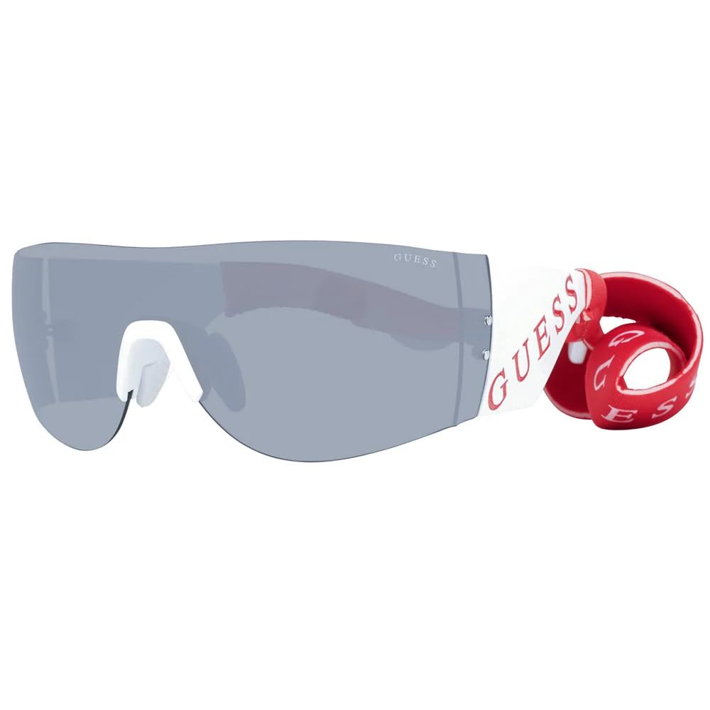 GuessGU-7662-S 21A - Gafas de Sol, Color Blanco y Gris