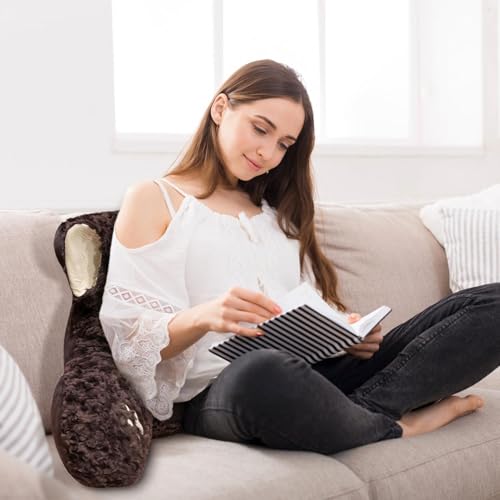 Coussin de dos de chat en peluche doux pour lit et canapé - 4