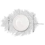 MLADEN Leaf Placemats, Washable Table Mats,Non-Slip Place Mats Table Decoration Set of 4