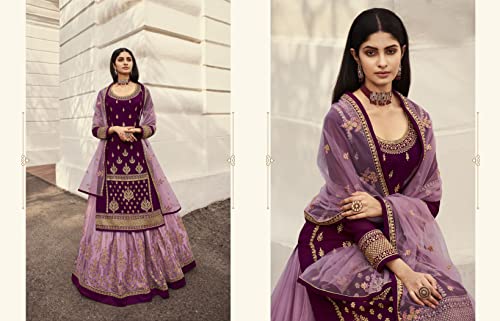 Image of Delisa New Indian /Pakistani Eid Special Party /Ethnic wear Georgette Straight Ghagra Style Salwar Kameez Suit for Womens-2085