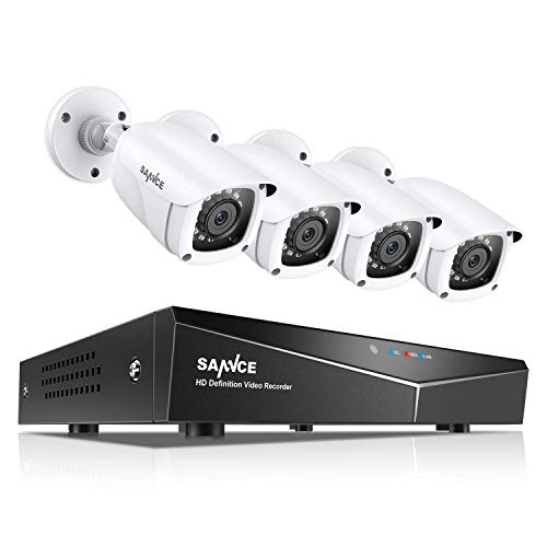 SANNCE 4CH Security Camera System HD-TVI Full 1080P Video DVR Recorder with 4X