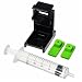 3in1 Ink Refill Cartridge Clip+ 2pcs Rubber Pads + Syringe Tool Kit for HP 60/61