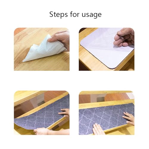 Alfombrilla para escaleras de madera lavable y autoadhesiva 7