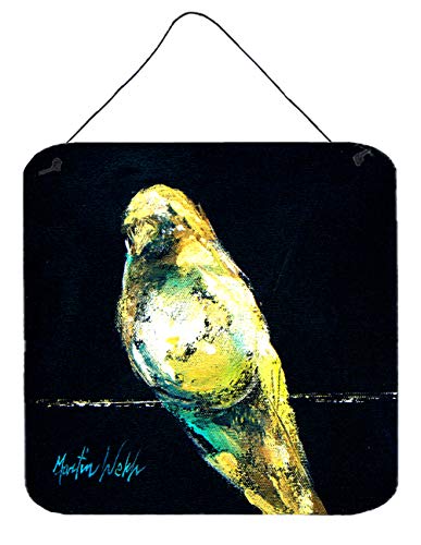 Caroline's Treasures MW1009DS66 Bird Birdie Wall or Door Hanging Prints Aluminum Metal Sign Kitchen Wall Bar Bathroom Plaque Home Decor, 6x6, Multicolor