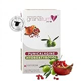 Granatum Plus - Punicalagine et Hydroxytyrosol - Extrait de Grenade et d'Huile d'Olive Extra Vierge - Antioxydant et Anti-inflammatoire - Soin de la Peau - Produit en Espagne - 1 Boîte de 60 Gélules