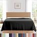 Southshore Fine Linens - Oversized Flat Sheets Extra Large - 132 Inches x 110 Inches (Black)