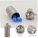 Gogogmee 2Pcs Portable Pill Containers Sturdy Metal Fob Storage for Travel Outdoor Emergencies and Medication Protection